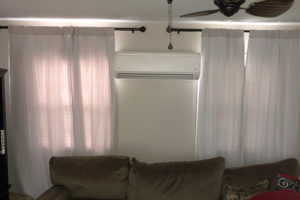 ductless heating and cooling interior unit