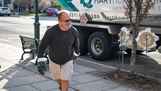 Long Island Heating Oil Delivery Man