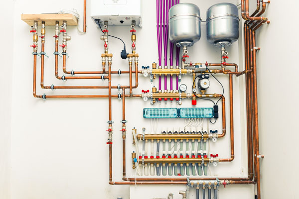 image of a boiler heating system