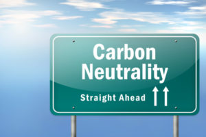 Highway Signpost Carbon Neutrality