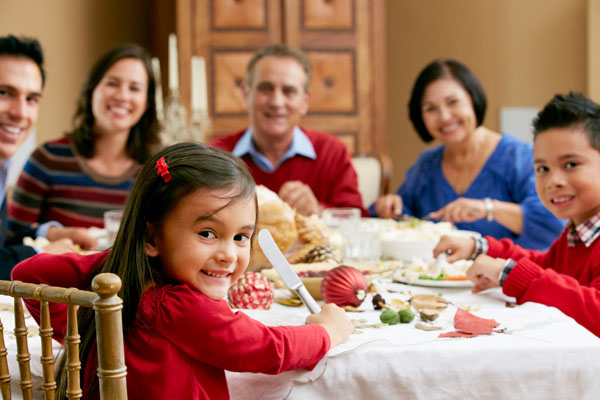 image of family enjoying holidays and using heating tips for comfort