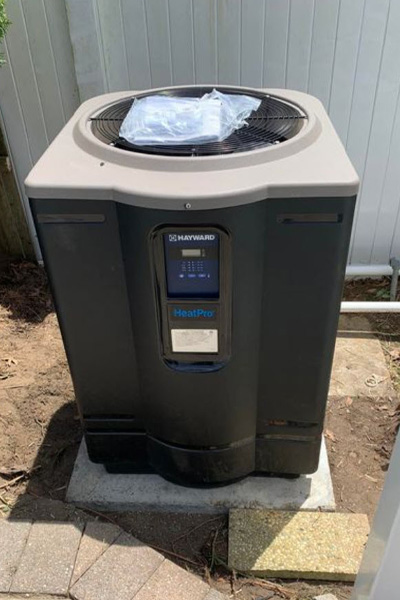 hayward pool heater install bohemia new york