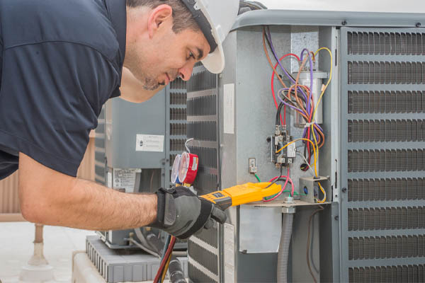 image of faulty air conditioner wiring