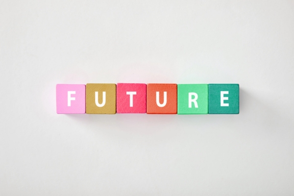 future spelled using colorful wooden letter cubes depicting Heating Efficiency Standards