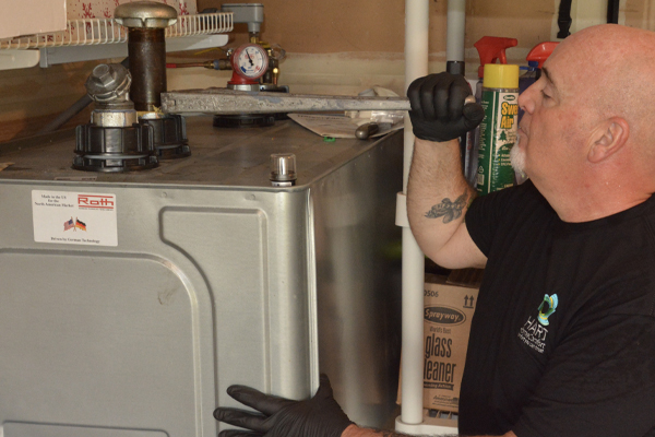 roth oil tank installation