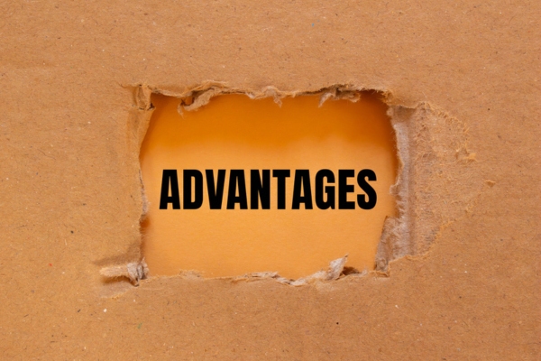 ADVANTAGES word revealed under torn cardboard depicting Maintaining Proper Boiler Water Quality