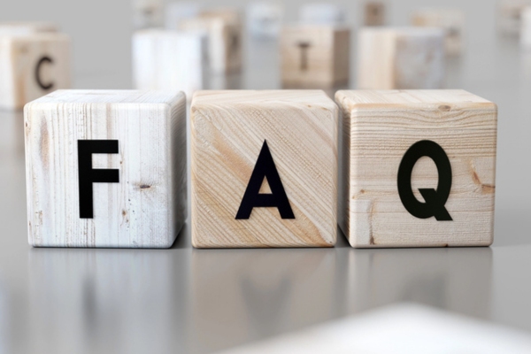 FAQ spelled using wooden letter cubes depicting Air Conditioning Health Effects
