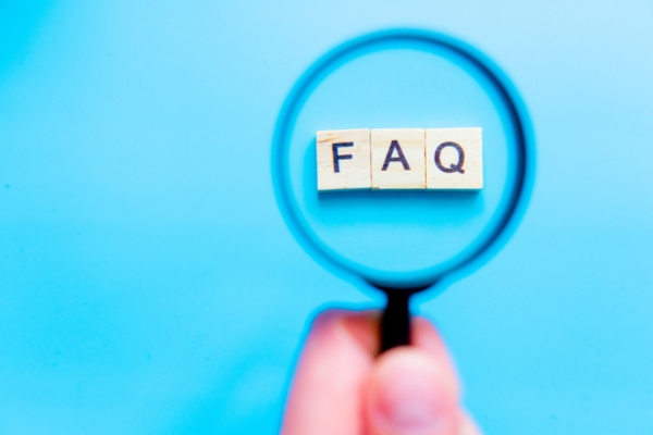 FAQ spelled using letter chips highlighted by a magnifying glass depicting On-Road vs Off-Road Diesel questions
